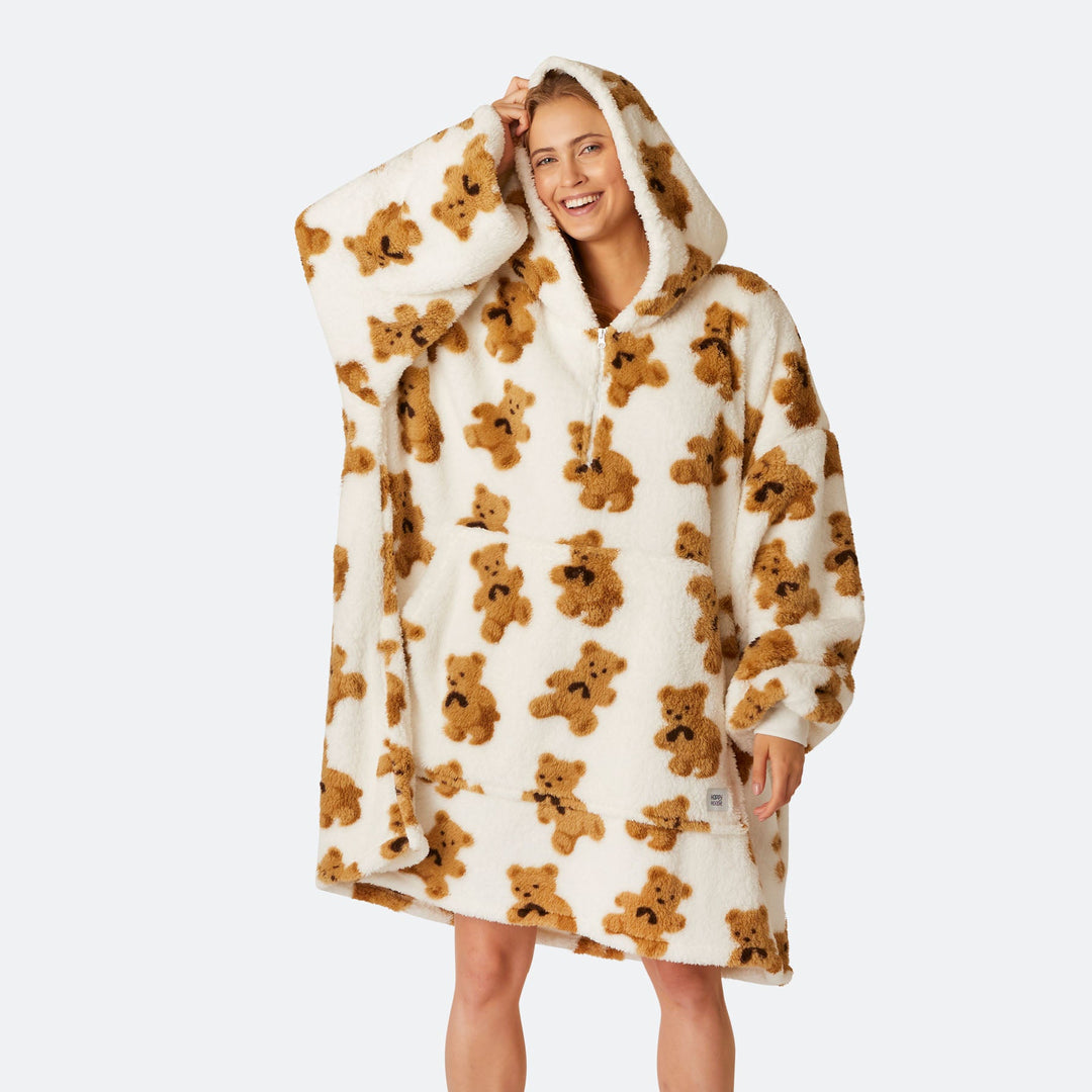 Light Teddy HappyHoodie