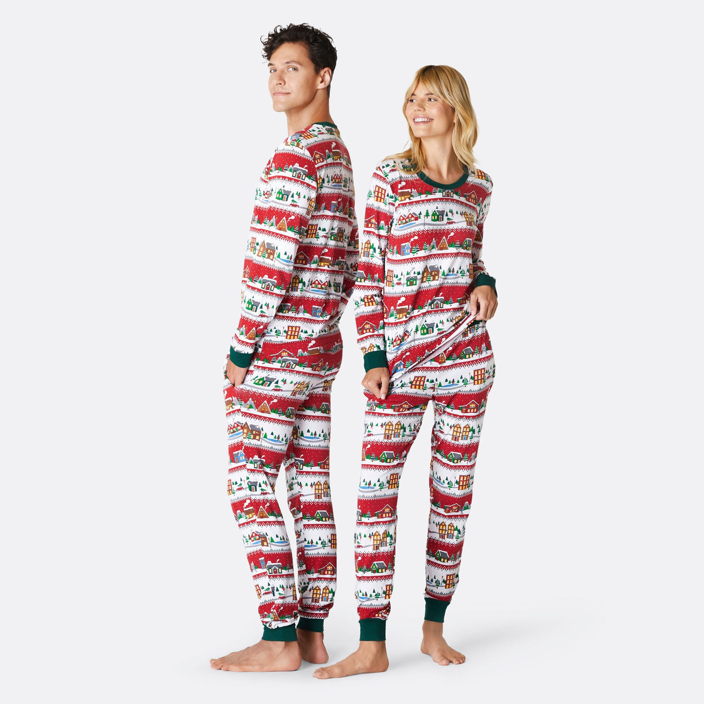 Men's Christmas Scene Christmas Pyjamas