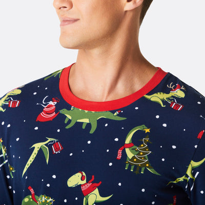 Men's Dinosaur Christmas Pyjamas