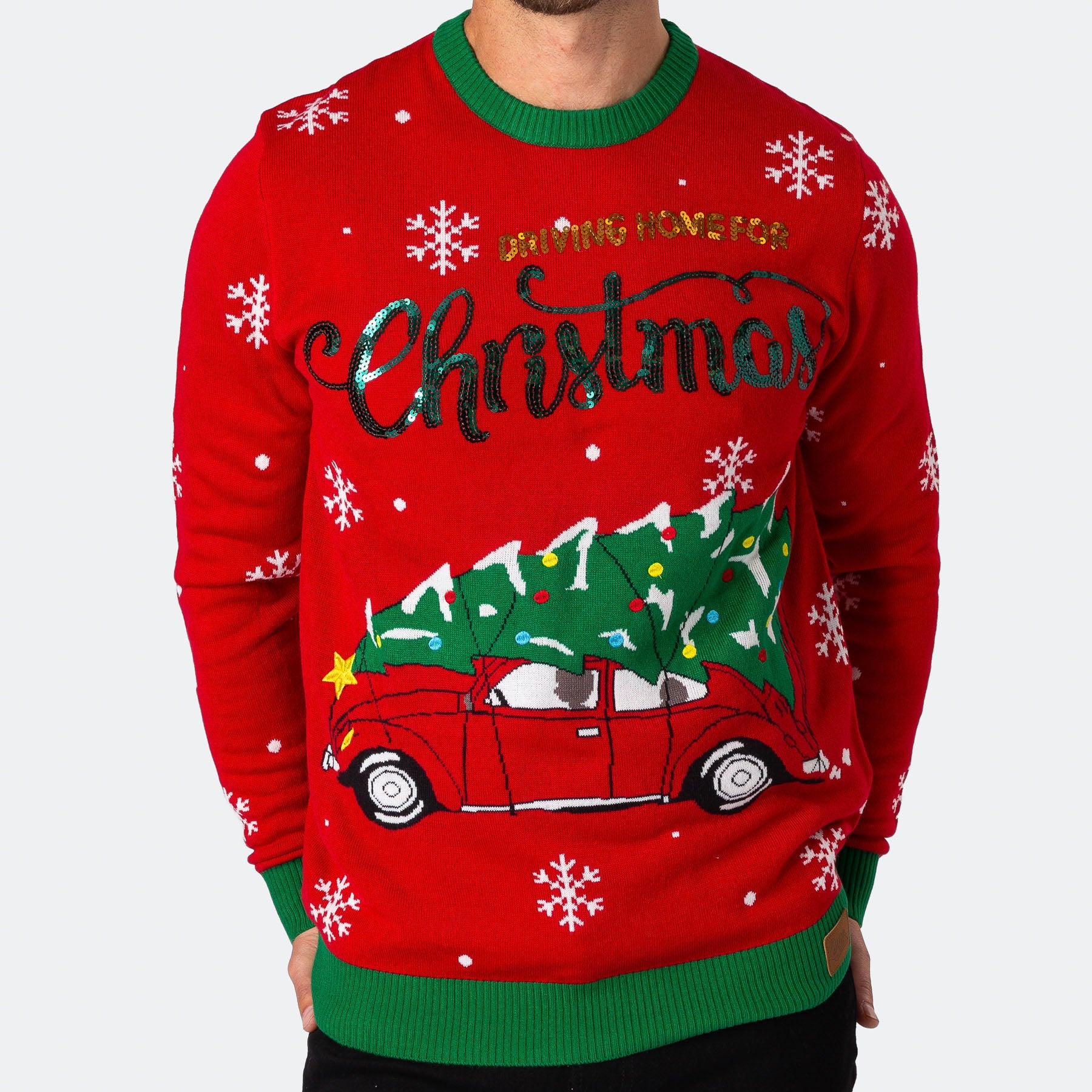 Men s Driving Home For Christmas Christmas Sweater Europe s largest selection SillySanta