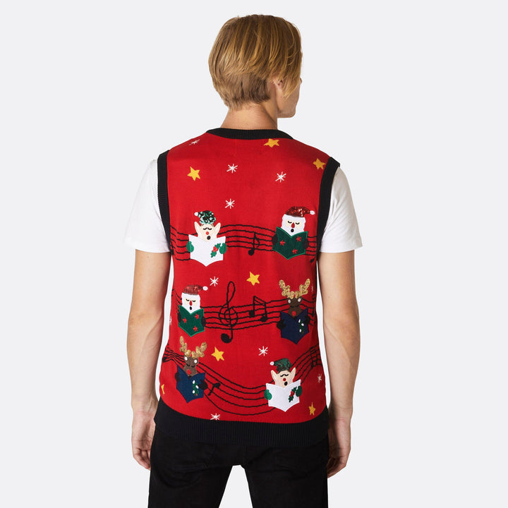 Men's Fa-la-la Christmas Waistcoast