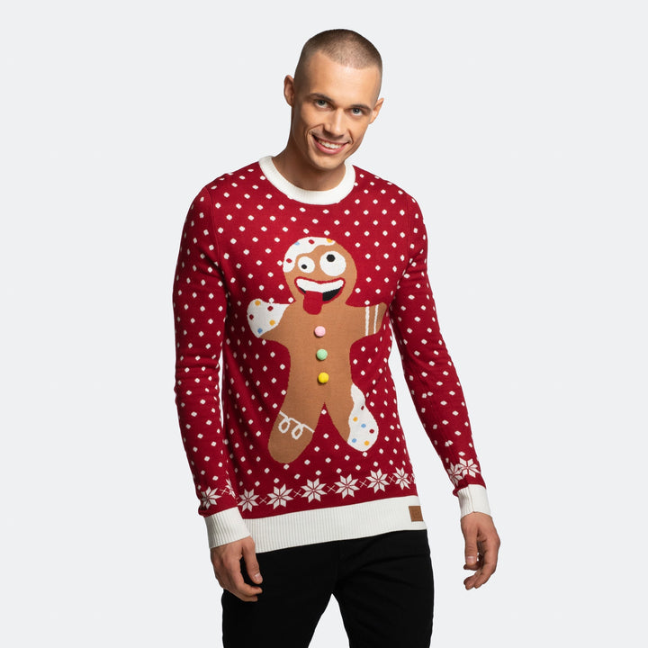 Men's Gingerbread Christmas Sweater