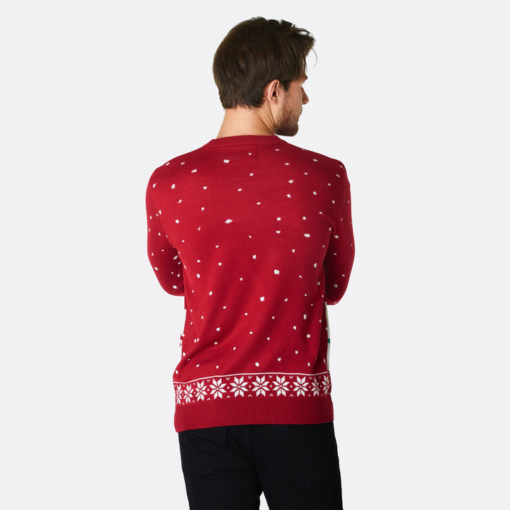 Men's Gingerbread House Christmas Sweater