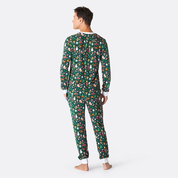 Men's Green Christmas Dream Christmas Pyjamas