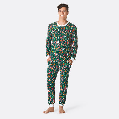 Men's Green Christmas Dream Christmas Pyjamas