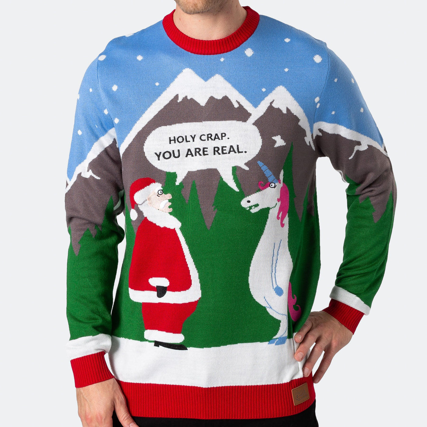 Men's Holy Crap Christmas Sweater