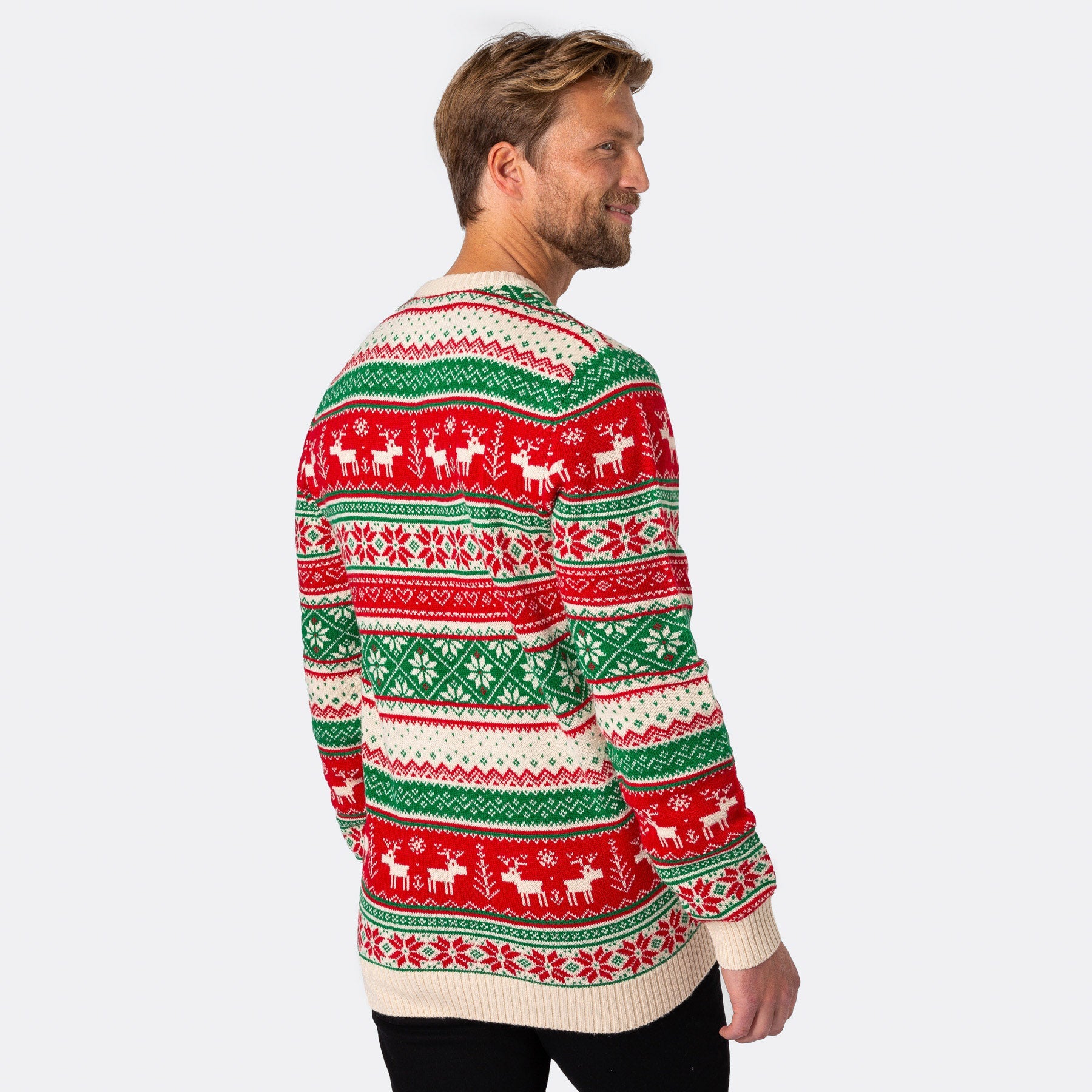 Mens knitted christmas jumper best sale