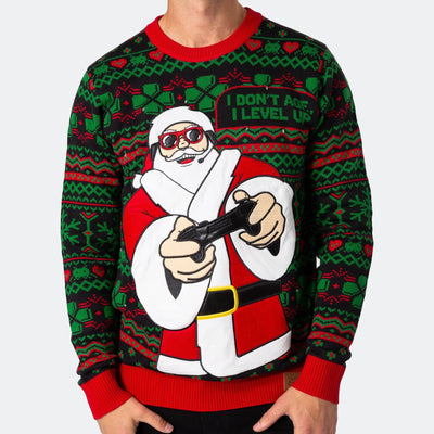 Men's Level Up Christmas Sweater