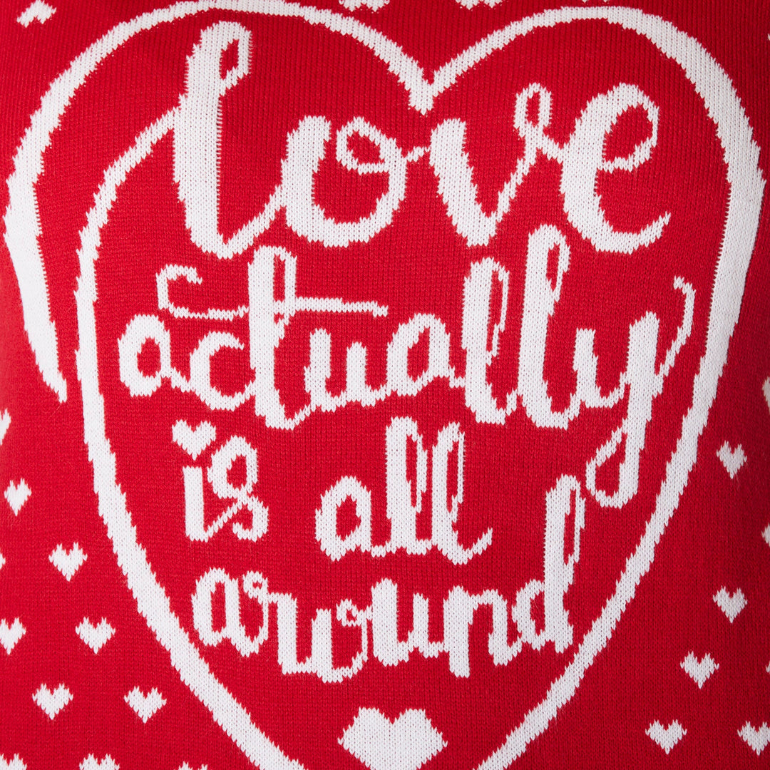 Men's Love Actually Is All Around Christmas Sweater