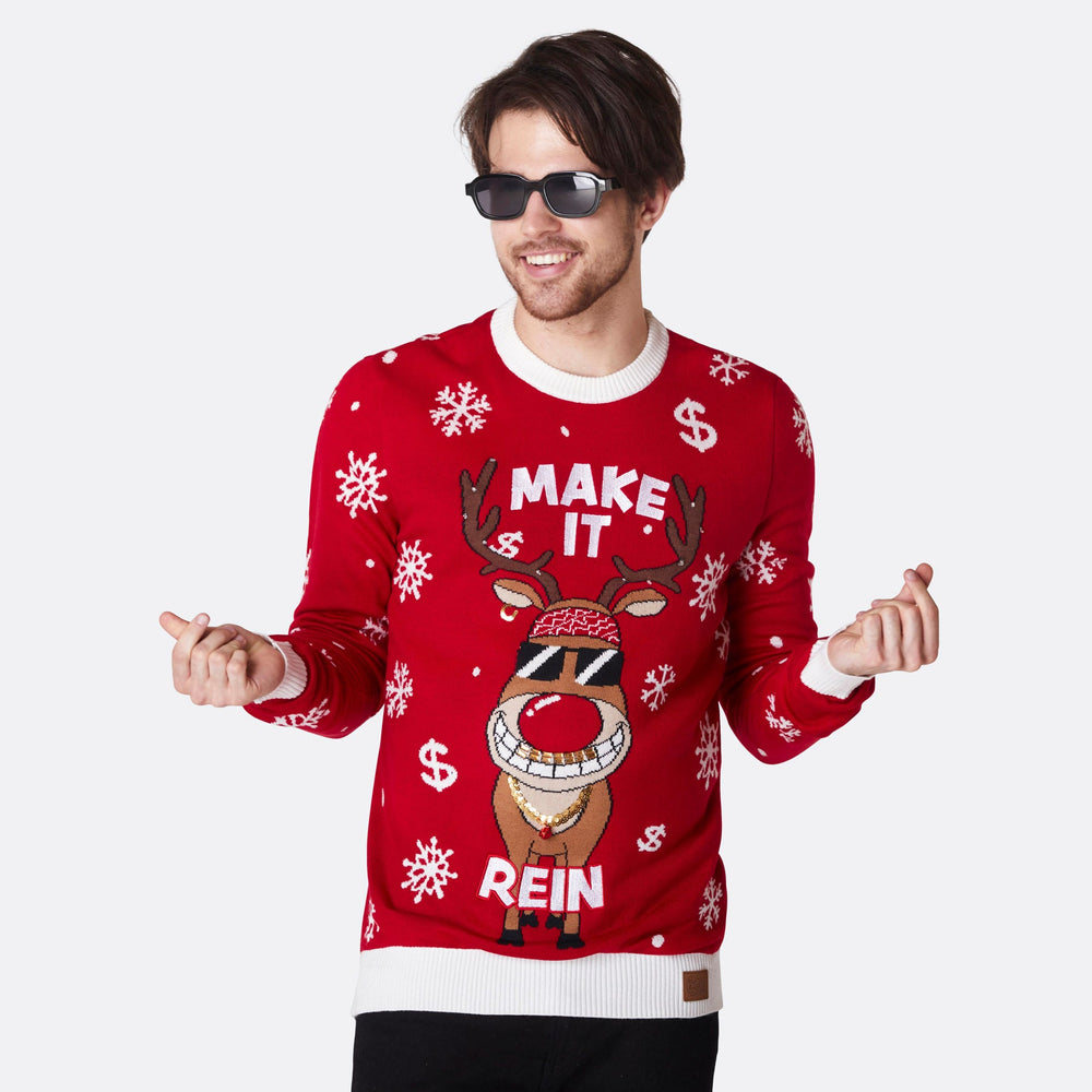 Men's Make it Rein Christmas Sweater