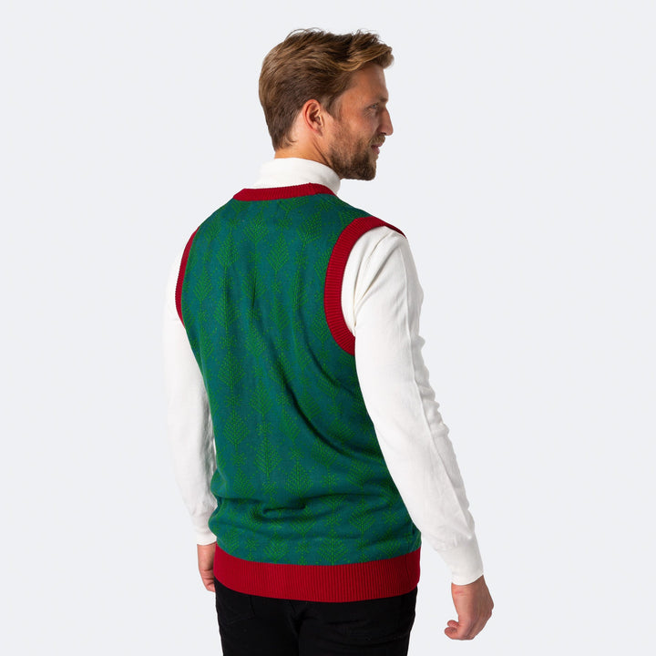 Men's Polar Bear Christmas Waistcoat