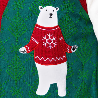 Men's Polar Bear Christmas Waistcoat