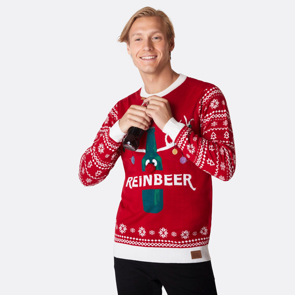 Men's Reinbeer Red Christmas Sweater