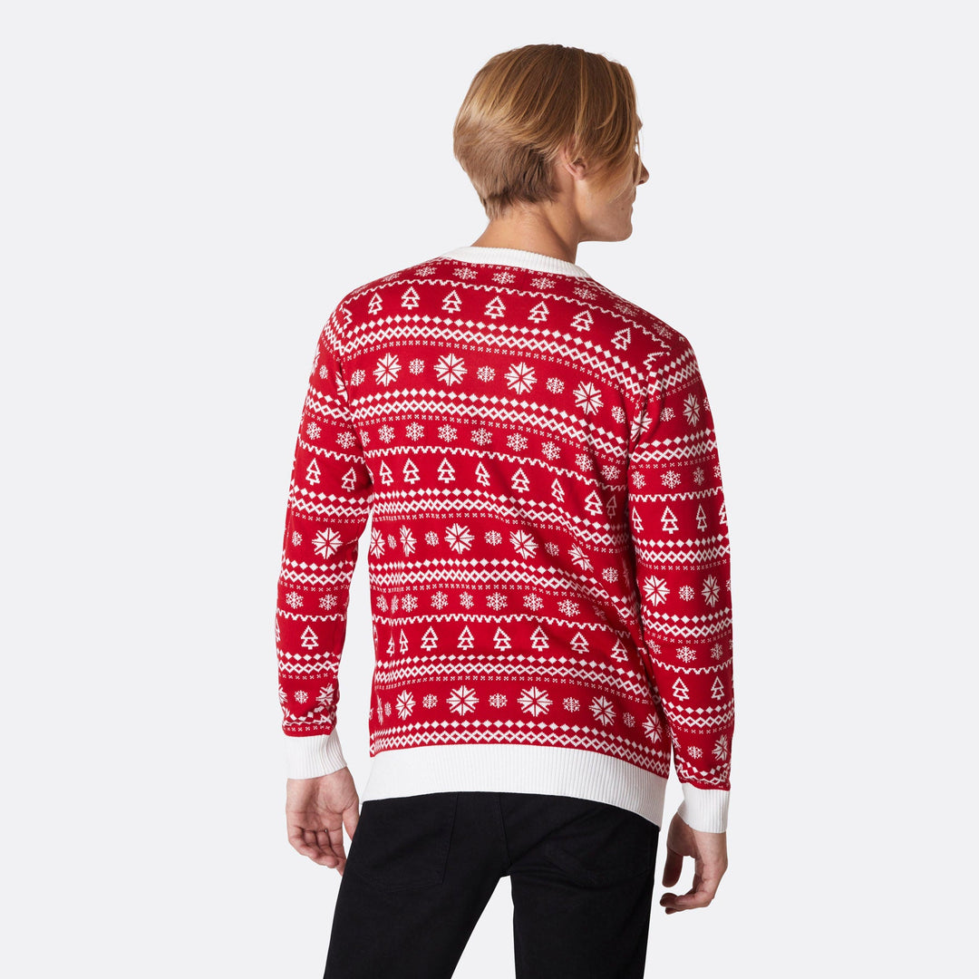 Men's Reinbeer Red Christmas Sweater