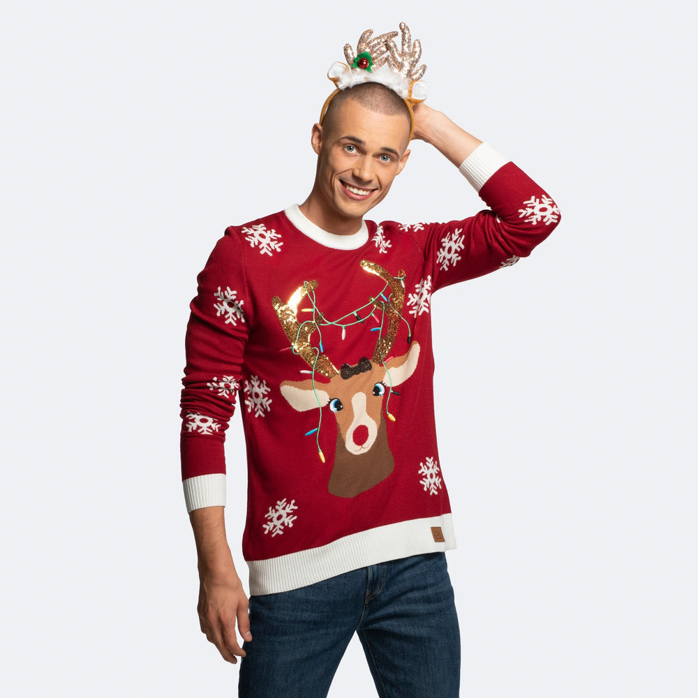 Men's Reindeer Christmas Sweater