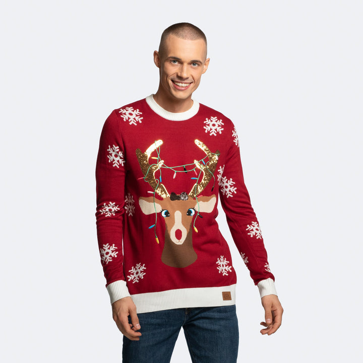 Men's Reindeer Christmas Sweater