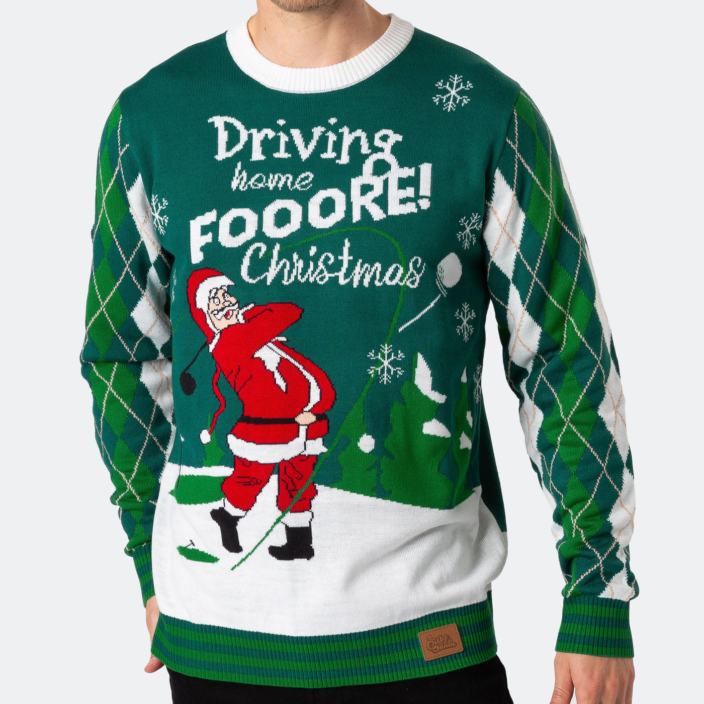 Men's Santa Golfer Christmas Sweater