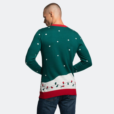 Men's Santa on the Chimney Christmas Sweater