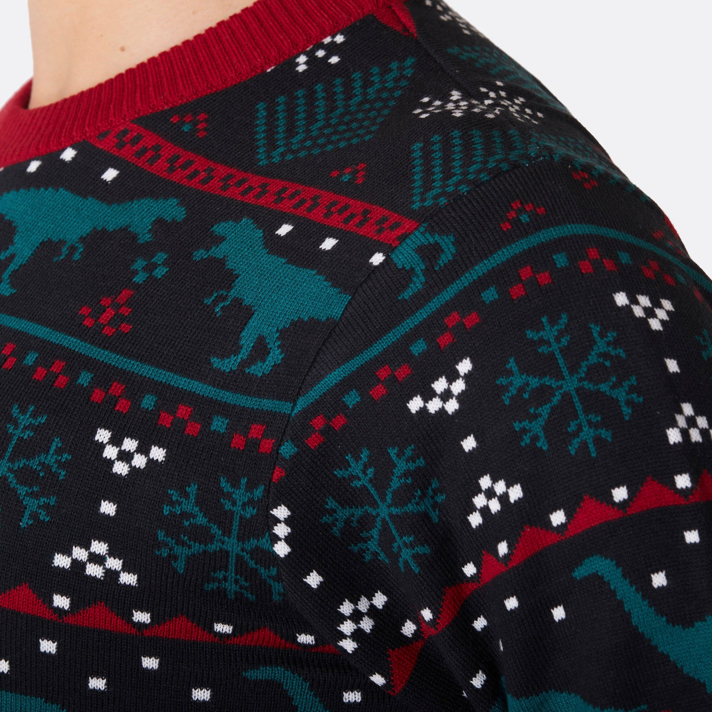 Men's T-Rex Christmas Sweater