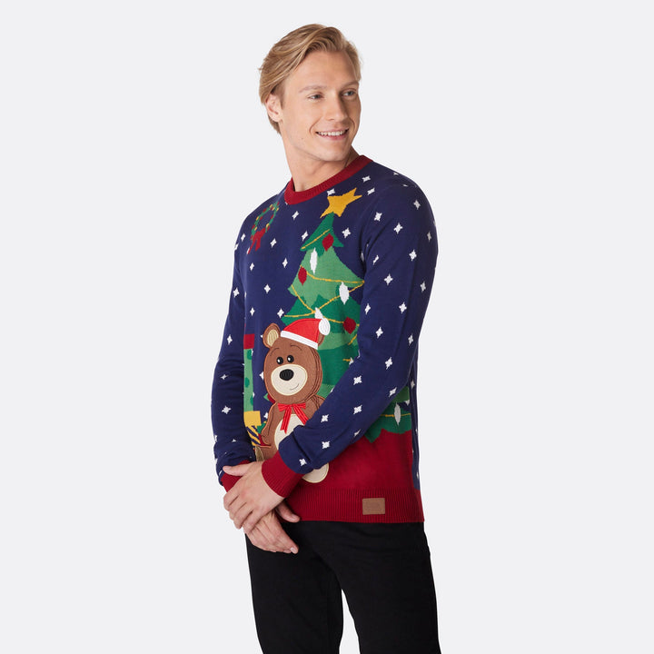 Men's Teddy Bear Christmas Sweater