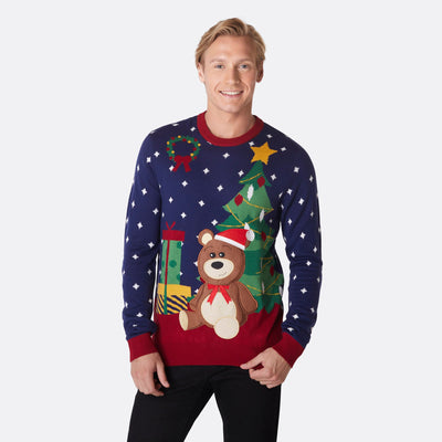 Men's Teddy Bear Christmas Sweater