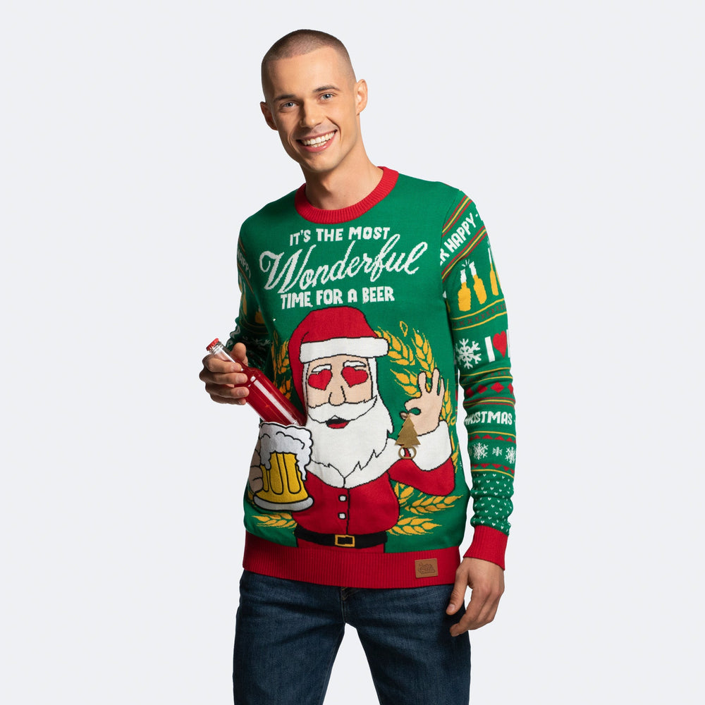 Men's The Most Wonderful Time For A Beer Christmas Sweater