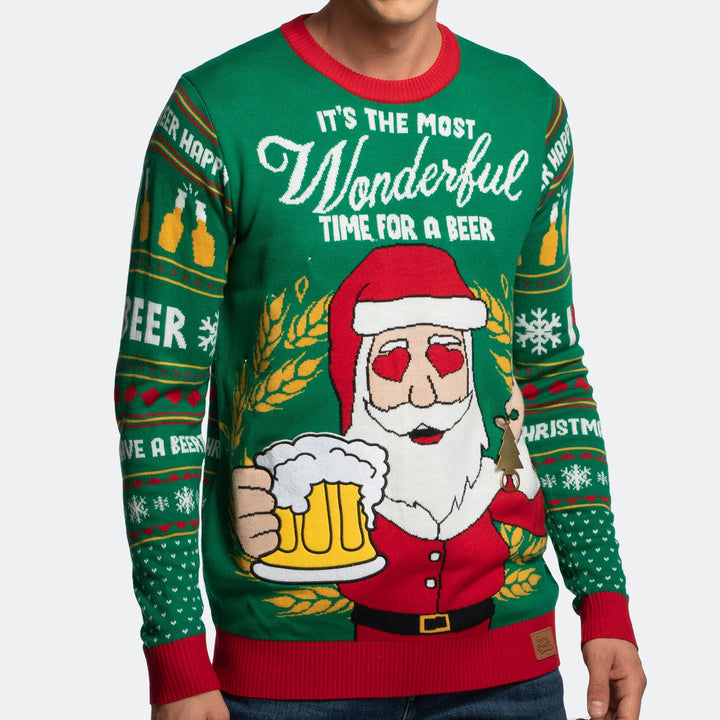 Men's The Most Wonderful Time For A Beer Christmas Sweater