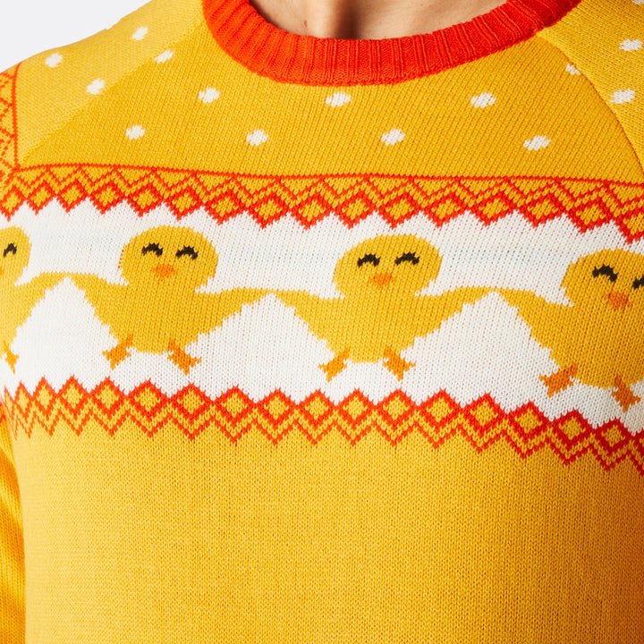 Mens Yellow Easter Sweater