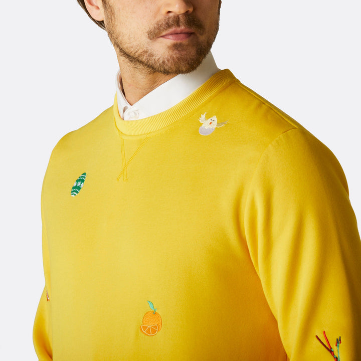 Men's Yellow Easter Sweatshirt