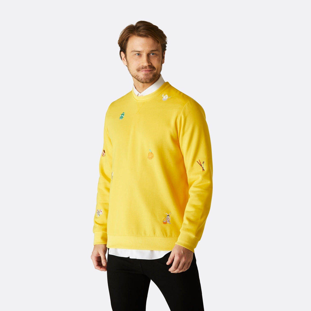 Men's Yellow Easter Sweatshirt