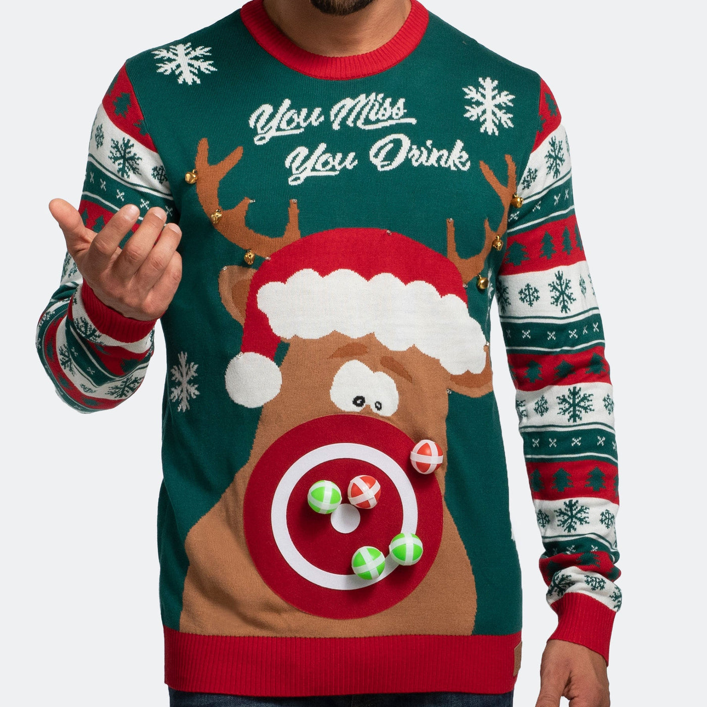 Men's You Miss, You Drink! Christmas Sweater