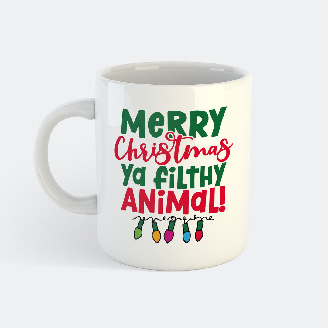 Merry Christmas Ya Filthy Animal Mug