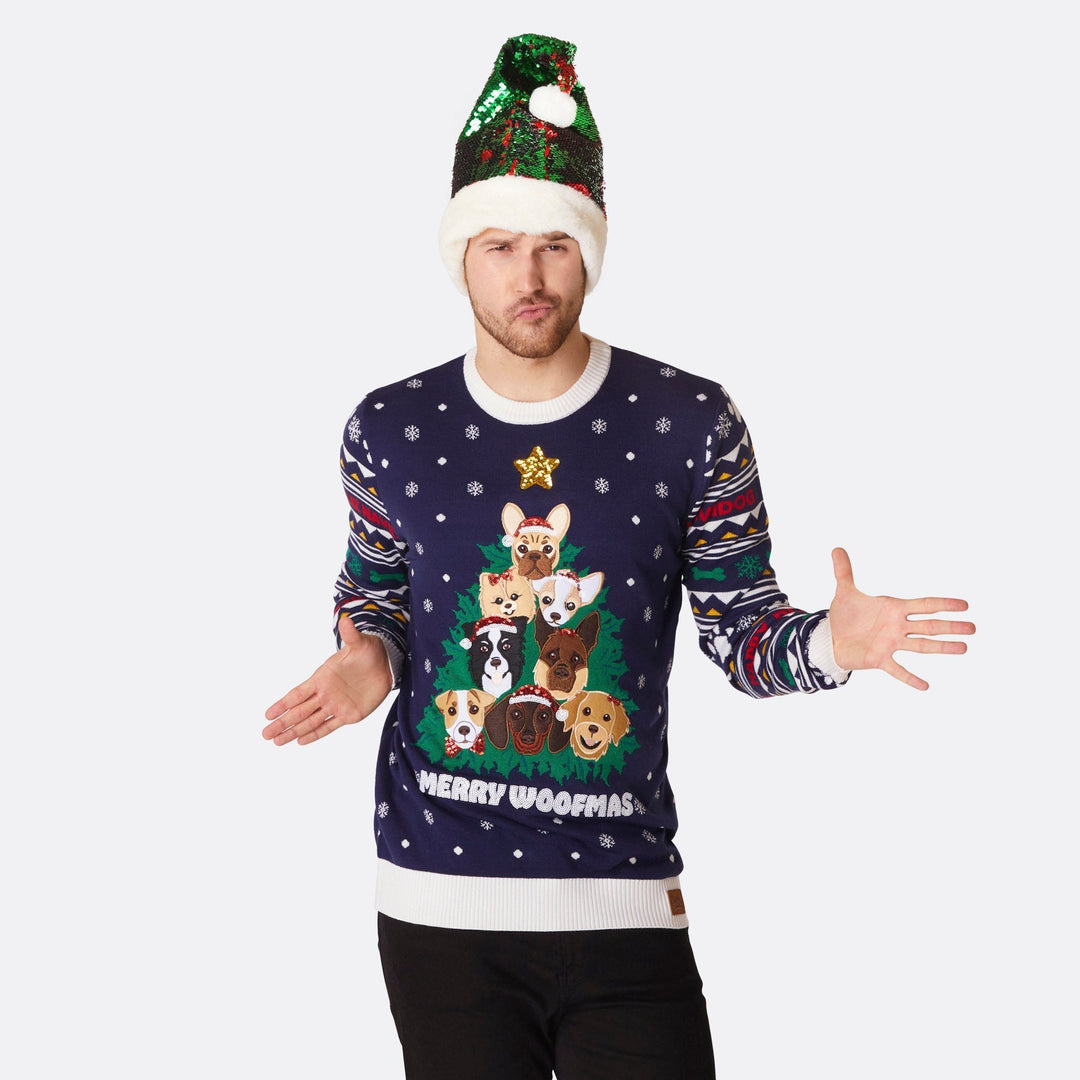 Men's Merry Woofmas Christmas Sweater