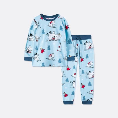 Kids' Blue Moomin Christmas Pyjamas