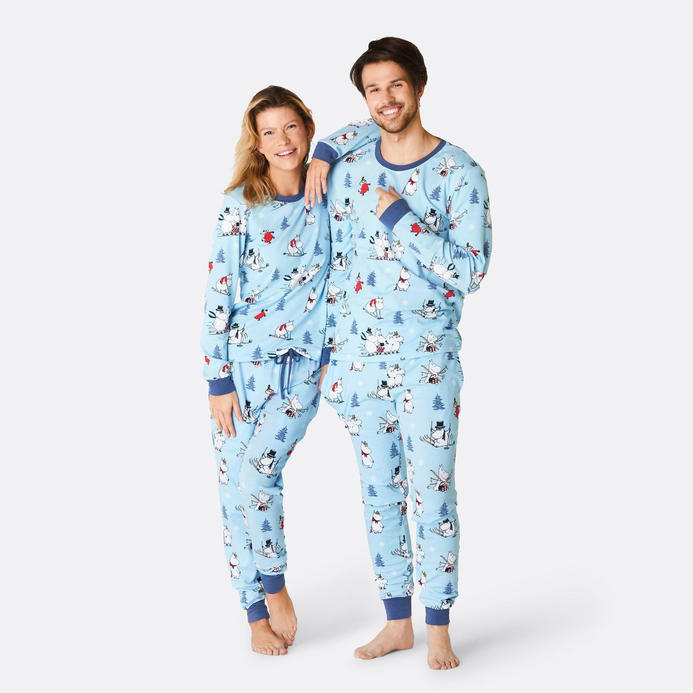 Women's Blue Moomin Christmas Pyjamas