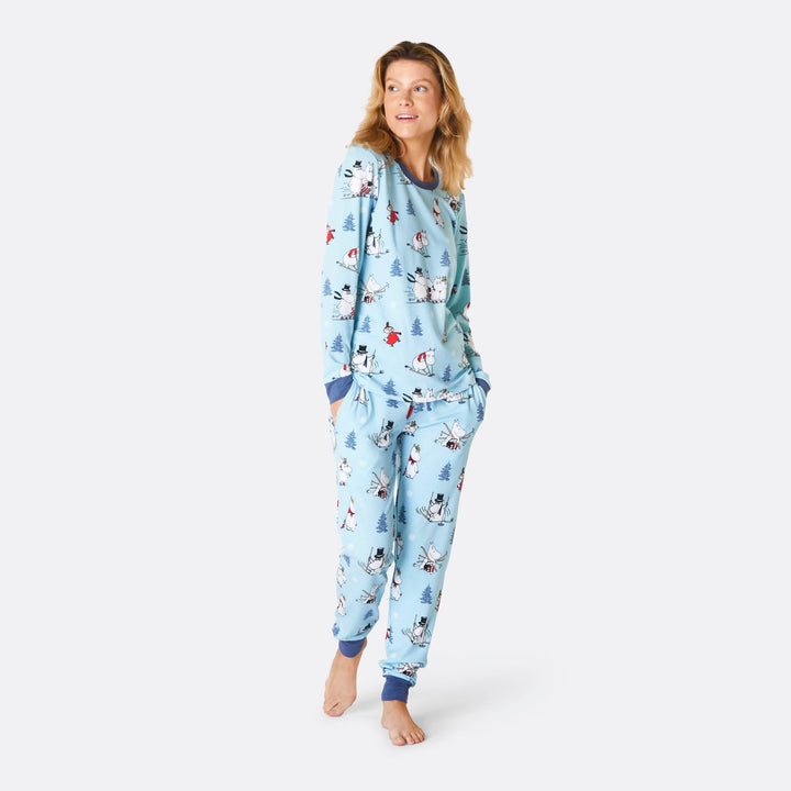 Women's Blue Moomin Christmas Pyjamas