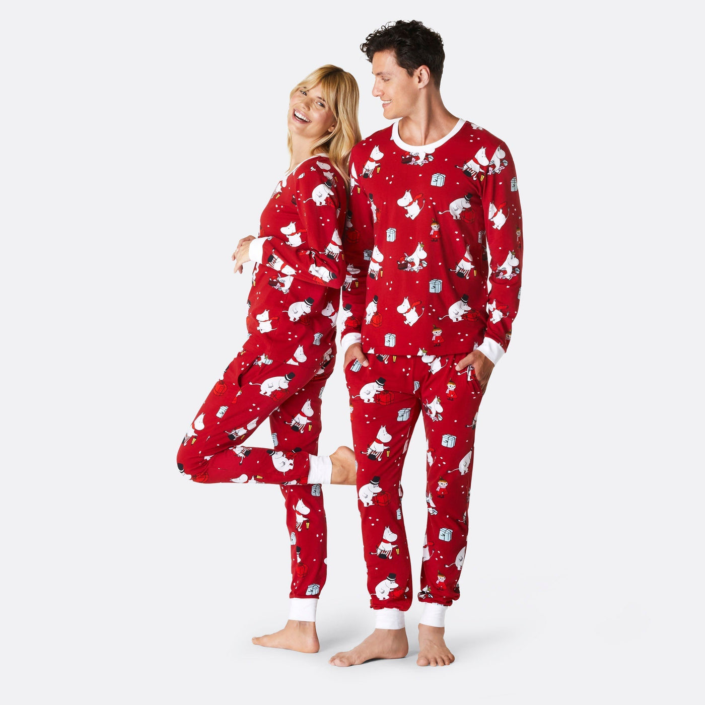 Women's Red Moomin Christmas Pyjamas