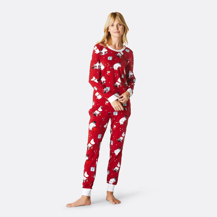 Women's Red Moomin Christmas Pyjamas