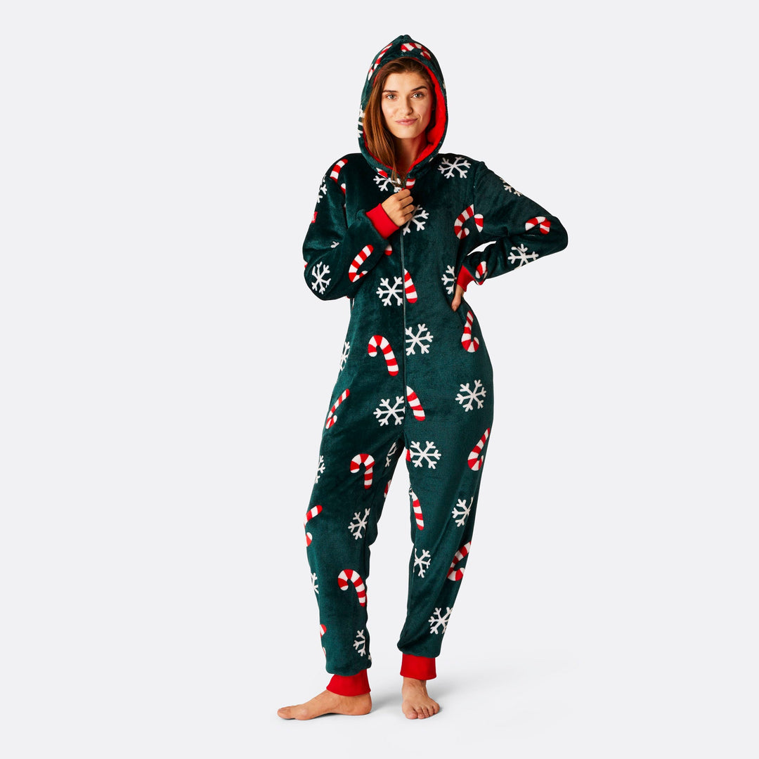 Women's Candy Cane Onesie