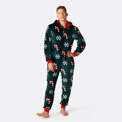 Candy Holiday Adult Onesie Pajamas