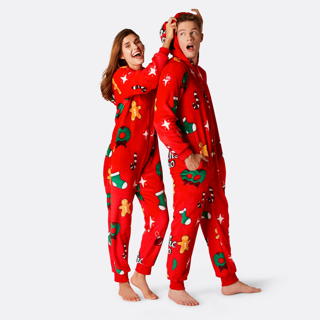 Men's Red Hohoho Onesie