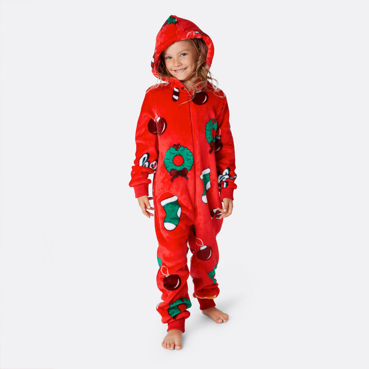 Kids' Red Hohoho Onesie