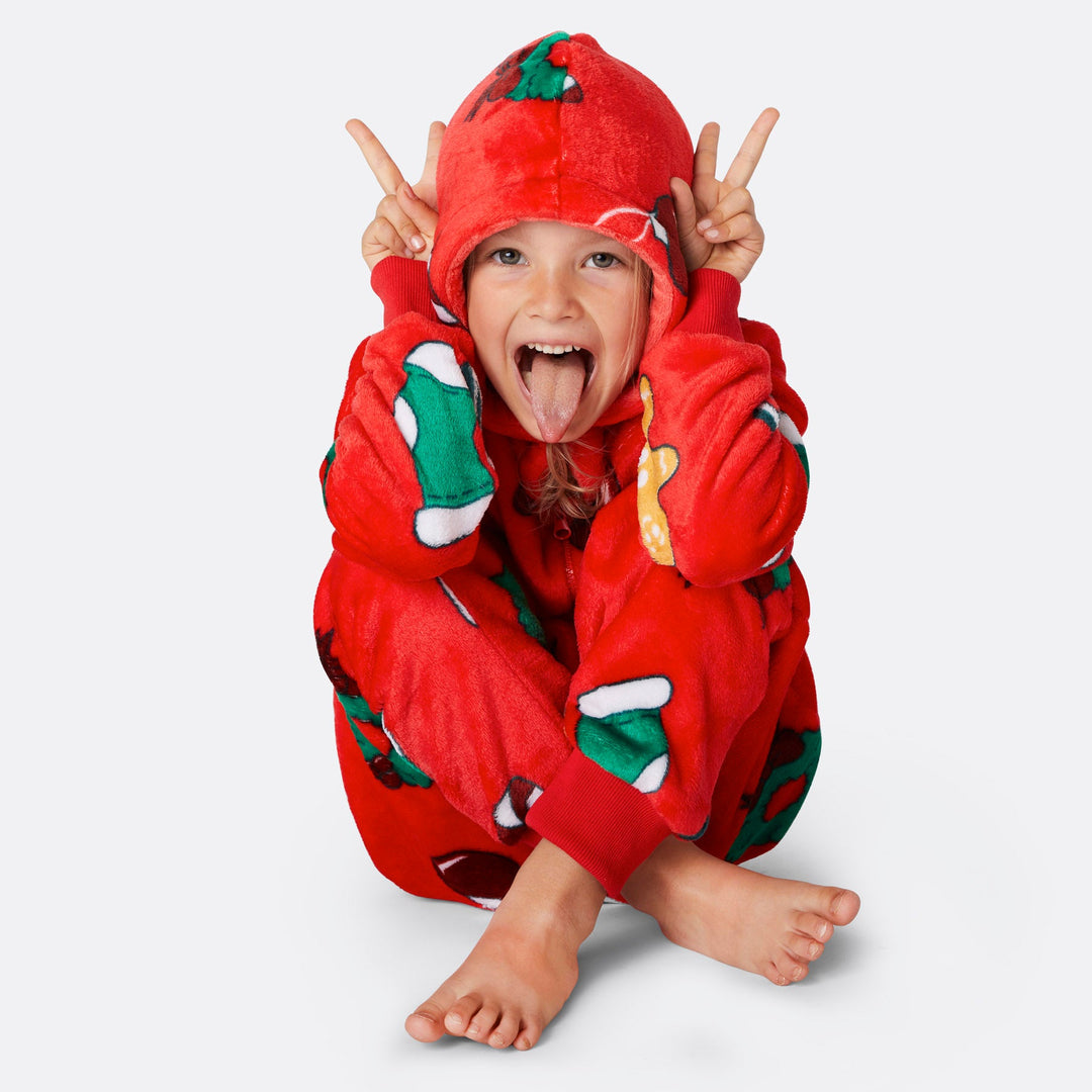 Kids' Red Hohoho Onesie