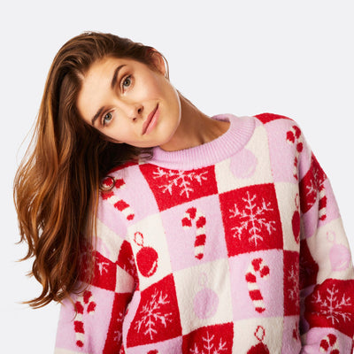 Women's Squared Oversized Christmas Sweater