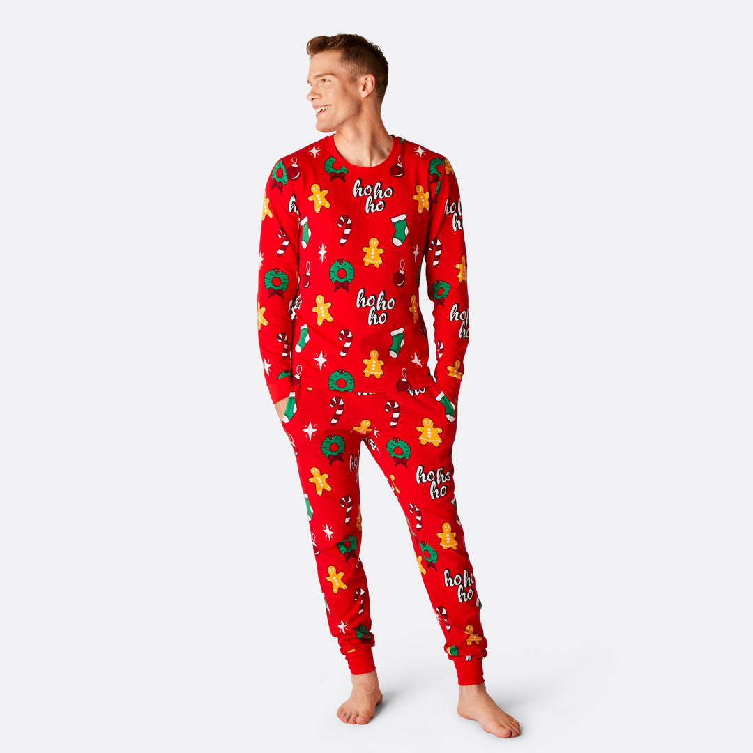 Men's Red Hohoho Christmas Pyjamas