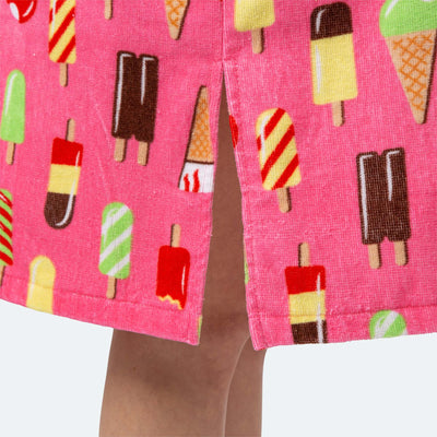 Pink Ice Cream Towel Poncho