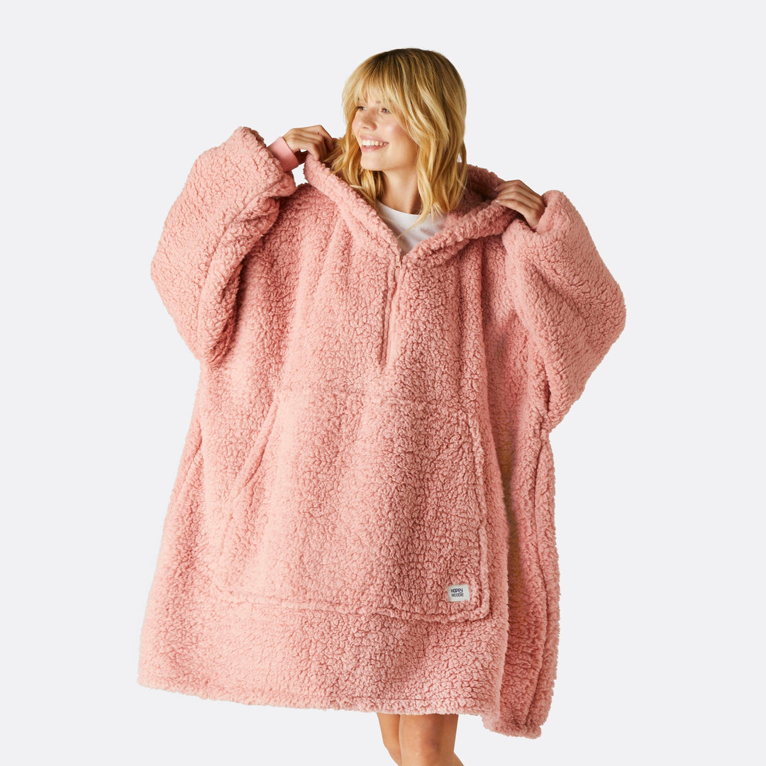 Pink Sherpa HappyHoodie