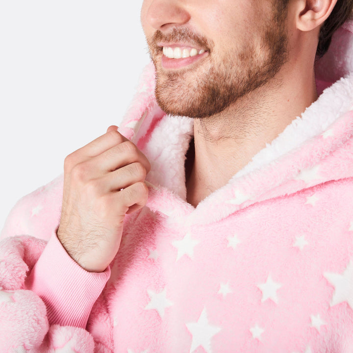 Pink Stars HappyHoodie