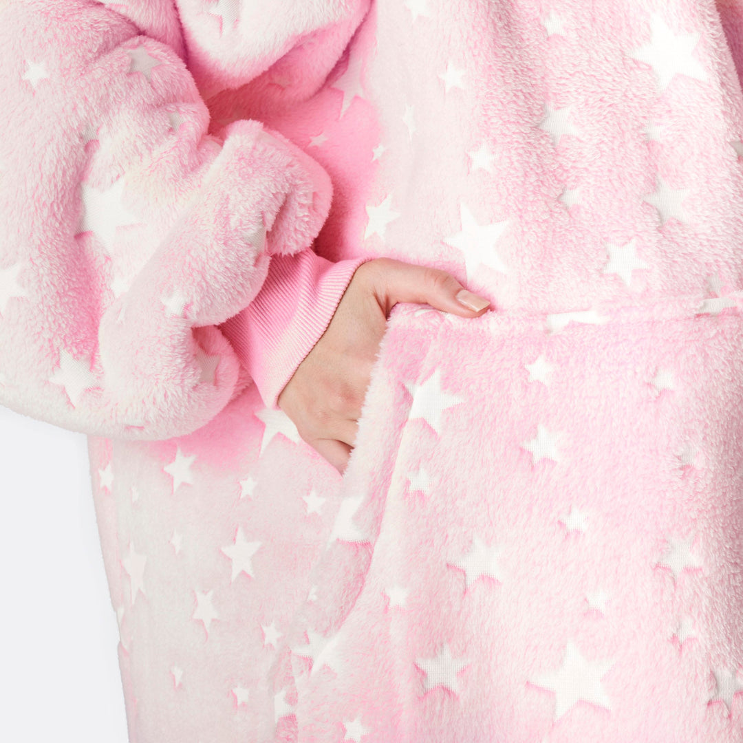 Pink Stars HappyHoodie