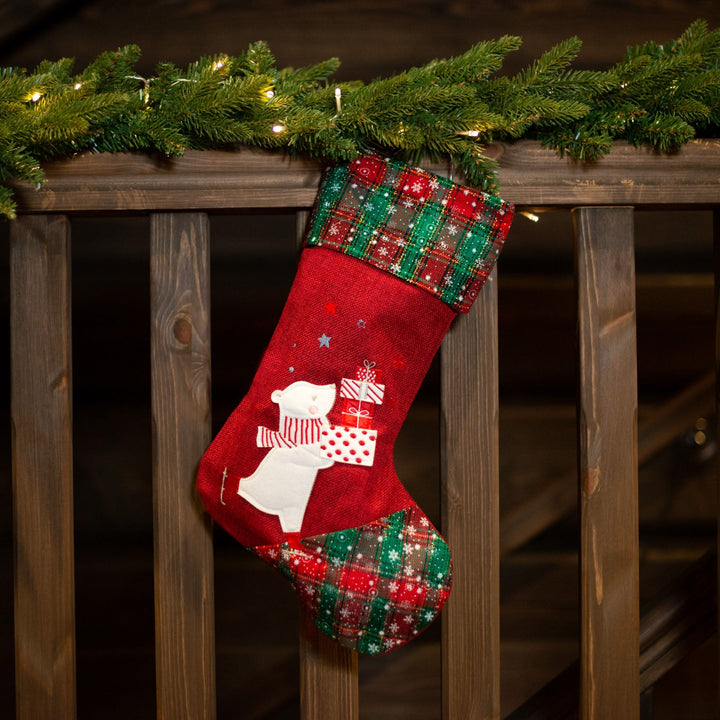 Polar Bear Christmas Stocking